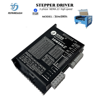 Leadshine 3DM580S Penggerak Motor Stepper 3 Fasa AC 220V IP40 10W PUL&DIR/CW&CCW 500kHz untuk Mesin Pemotong