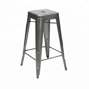 Черный барный стул, металлический Штабелируемый модный барный стул, металлический барный стул, HYX-504A