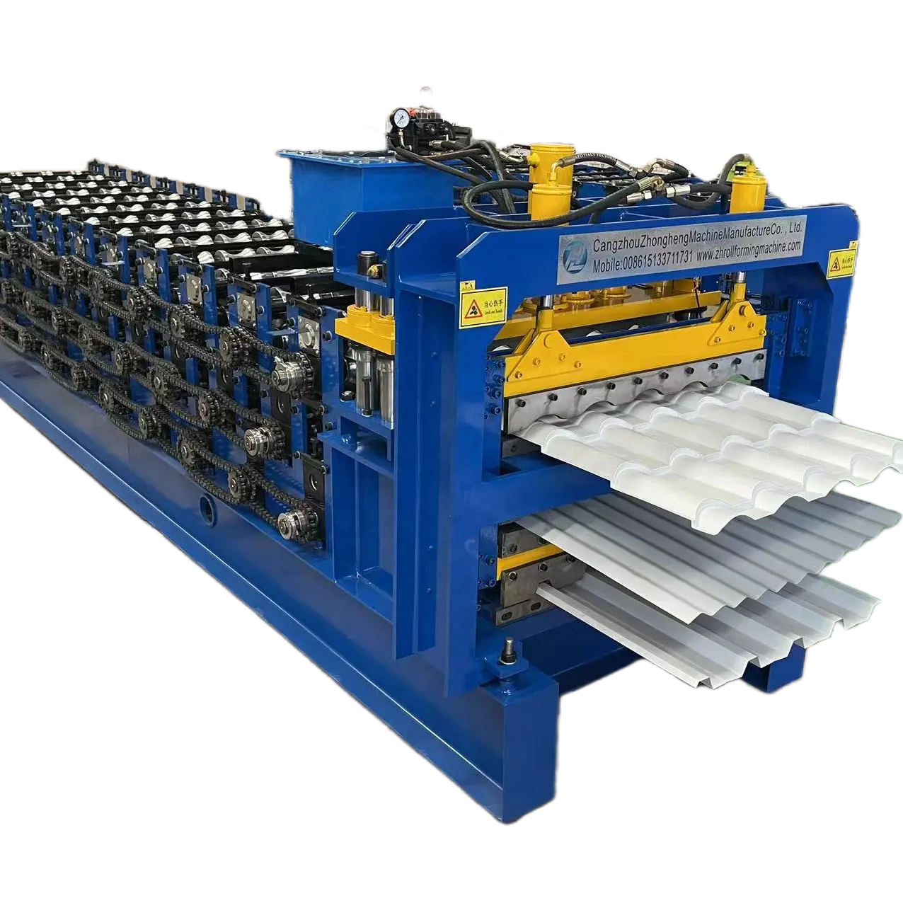 Metall profilform maschine Dachbahn Drei schicht ziegel walzen form maschine