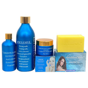 Lait Glutatión Leche tonificante fuerte Eclaircissant Blanqueamiento Glutatión Piel oscura para eliminar manchas oscuras Crema corporal 4 Unids/Set - Product Image 5