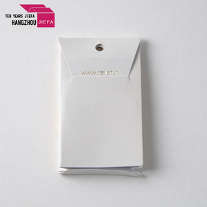 กระเป๋ากระดุมกระดาษหนา120gsm กระดาษแข็งสีขาวว่างเปล่าแท็กแขวนเสื้อผ้ากระเป๋ากระดุมสำรอง - Product Image 4