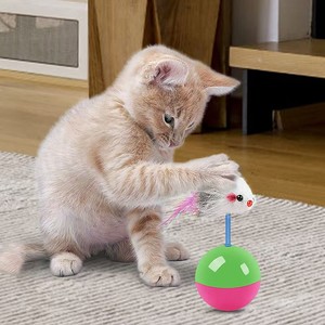 Jouets pour chats : Souris en fourrure colorées et durables, balles de jeu pour chatons, jouets préférés de Mimi pour attraper les chats, fournitures pour chats - Product Image 3
