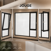 Ventanas Abatibles y Oscilobatientes de Aluminio JOUGE de Alta Resistencia 6060-T66 con Rotura de Puente Térmico, Ahorro de Energía e Insonorización para Casas Modernas