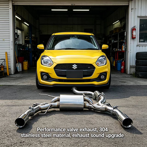 Silencieux d'échappement Valvetronic SS304 pour <span class=keywords><strong>Suzuki</strong></span> <span class=keywords><strong>Swift</strong></span> 1.4T ZC33S Modèle 2017-2026 Système d'échappement Catback personnalisé Amélioration du son de course - Product Image 1