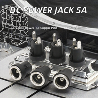 Konektor Soket Daya DC Betina 2 Pin Adaptor Pemasangan Panel 5.5 X 2.1 mm 5.5 X 2.5 mm 3.5 X 1.3 mm Tembaga IP20