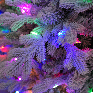 Encrypted PE Hybrid Flocking Artificial Christmas <b>Tree</b> Lights Built-in Dual-Color Warm White <b>LED</b> Lights Eco-Friendly Home Luxury - Product Image 6