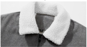 Veste Homme 2024 Nouvelle <span class=keywords><strong>en</strong></span> <span class=keywords><strong>Velours</strong></span> <span class=keywords><strong>Côtelé</strong></span> <span class=keywords><strong>Manteau</strong></span> pour Hommes Doublé Polaire Épais Mode Col Montant <span class=keywords><strong>en</strong></span> Polaire d'Agneau Veste Décontractée Homme Tendance - Product Image 5
