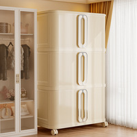 Boîte de rangement en plastique pliable pour articles ménagers 1/2/3/4/5 niveaux pour le stockage des draps de lit, adaptée à un usage familial