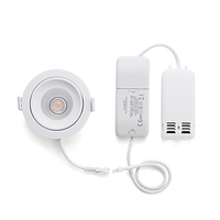 Hôtel Commercial En Aluminium 8W Anti Éblouissement Dimmable 3 Couleur Led Spot Lumière Intérieur Encastré Plafond Projecteur COB LED Downlight