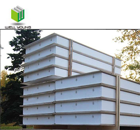 Fireproof High Strength MgO SIP Board Thermal Insulated EPS XPS Magnesium Oxide Sandwich Panel for Prefab House Exterior Wall