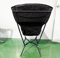 Oxford Quick Open Fishing Moon Chair Mobilier d'extérieur en métal personnalisé en aluminium léger