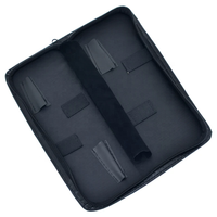 Ciseaux de coiffure professionnels grand espace de rangement pouvant contenir 4 ciseaux et peigne Kit cisailles en cuir pour animaux de compagnie ensemble étui avec emballage