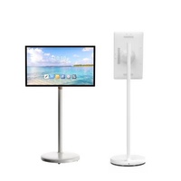 Écran tactile portable intelligent de 32 pouces Système Android Écran d'affichage à roue verticale sans fil haute définition