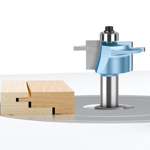 12 mét Shank thẳng Flute <span class=keywords><strong>Router</strong></span> Cutter có thể điều chỉnh lưỡi và Groove khóa miter chế biến gỗ mang <span class=keywords><strong>Router</strong></span> <span class=keywords><strong>Bits</strong></span> được sử dụng trên MDF 1/2" - Product Image 2