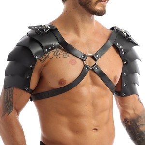 Harnais en cuir PU <span class=keywords><strong>pour</strong></span> hommes boucle réglable corps poitrine jarretière Cosplay discothèque Sexy Punk poitrine ceinture Clubwear - Product Image 5