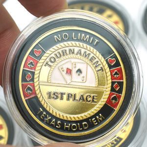 Jetons de <span class=keywords><strong>poker</strong></span> gravés double face avec logo en métal personnalisé de haute qualité pour le jeu de <span class=keywords><strong>poker</strong></span> de casino - Product Image 3