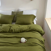 Ensemble de couette de luxe 100% coton égyptien moderne tissé 300 fils/cm² écologique toutes saisons, housses de couette bleues, literie