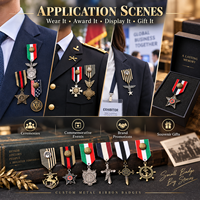 Badges en métal personnalisés OEM/ODM avec ruban, faible MOQ, logo et couleur personnalisés, commémoratifs militaires, fournisseur en gros