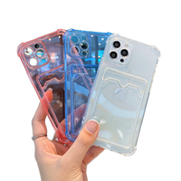 Nueva Funda Protectora Transparente con Degradado para iPhone 12 13 14 15 16 Pro Max, Carcasa de TPU Suave a Prueba de Golpes para Teléfono Móvil