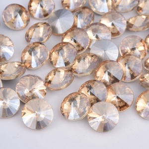 Free Samples Factory Wholesale Glass Gems Rivoli <b>Point</b> Back Rhinestones in Bulk Used Clothing - Product Image 4