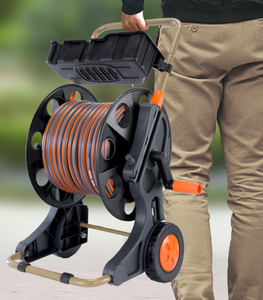 Chariot à enrouleur de <span class=keywords><strong>tuyau</strong></span> d'<span class=keywords><strong>arrosage</strong></span> de jardin portable avec roues - Product Image 2