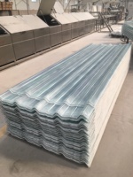 Fibre de verre FRP toiture ondulée feuille de toit en fibre de verre coupe personnalisée certifiée ISO9001 pour les légumes entrepôt d'atelier