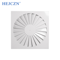 Diffuseur de tourbillon d'évent réglable de plafond carré de conception moderne pour le bureau de climatisation