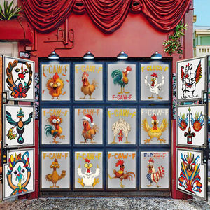 Breloques et accessoires décoratifs en acrylique pour sabots Croc, motifs coq, poule, poussin, mignons, personnalisables, avec moule gratuit, vente en gros, <span class=keywords><strong>Jibbits</strong></span> - Product Image 3