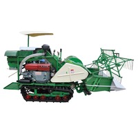 Moissonneuse-batteuse compacte Wubota 35 CV pour riz, mini-machine agricole