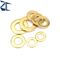 Factory Custom Supplier Brass Flat Washer Thickened Metal Shim Washer Gasket Spacer Industrial Fastening Hardware Accessories