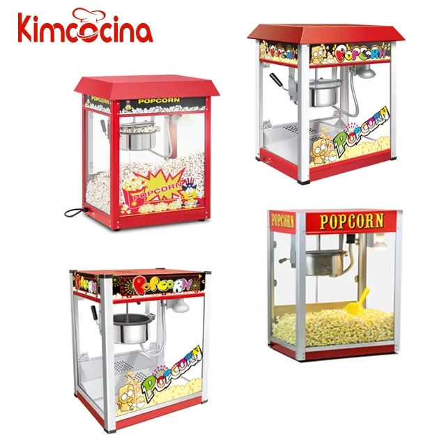 Groothandel Industriële Pop Corn Machine Commerciële Nieuwe Automatische Corn Kernel Knop Popcorn Machine Popcorn Automaat