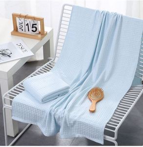 Serviette de plage en bambou 100% waffle - Product Image 1