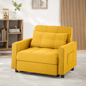 Huichen Home personnalisé jaune <span class=keywords><strong>clic</strong></span>-<span class=keywords><strong>clac</strong></span> pliant canapé-<span class=keywords><strong>lit</strong></span> <span class=keywords><strong>convertible</strong></span> moderne simple canapé-<span class=keywords><strong>lit</strong></span> pour salon - Product Image 2