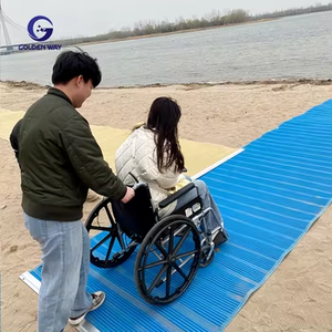 Tapis de sentier de <span class=keywords><strong>plage</strong></span> <span class=keywords><strong>D</strong></span>ésactiver Accessible à l'eau Tapis de <span class=keywords><strong>sable</strong></span> en polyester Inclusif Accessible Sandy Beach Tapis <span class=keywords><strong>d</strong></span>'accès en fauteuil roulant - Product Image 6