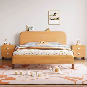 <span class=keywords><strong>Lit</strong></span> de princesse simple pour enfants Mobilier multicouche en bois de hêtre écologique <span class=keywords><strong>avec</strong></span> <span class=keywords><strong>rangement</strong></span> pour chambre de garçon Chambre d'adolescents - Product Image 2