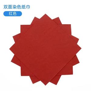 Personalisierte 25cm Einfarbige Einweg 2-lagige 4-fach Gefaltete Servietten aus Frischfaser-Zellstoff mit Bedrucktem Logo - Product Image 1