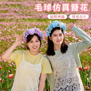 2026 New Ethnic Style Quanzhou Xunpu Girl's <b>Sweet</b> Hairpin Hair Accessory for Photography, Horse Face Skirt Hanfu Accessories - Product Image 2