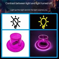Cappello da Cowboy/Cowgirl Luminoso a LED per Feste, Matrimoni, Compleanni, Stile Western, Divertente e Brillante per Adulti