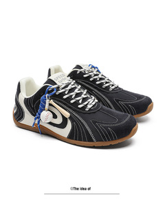 Nuevo Estilo de Zapatos Deportivos Casuales, Cómodos y Transpirables con Cordones, Suela Delgada, Parte Superior de Microfibra, Versátiles, Retro, para Parejas, a la Moda - Product Image 2