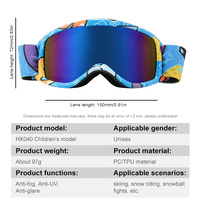 Lunettes de ski pour enfants, protection UV400, lunettes de ski OEM, lunettes de sport de neige, verres polarisés, lunettes de snowboard, vente en gros, personnalisables