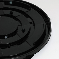 Boîtes cadeaux pour gâteaux pour animaux de compagnie, rondes, jetables, en plastique alimentaire, hautes, transparentes, 10 et 12 pouces, avec gaufrage/vernissage