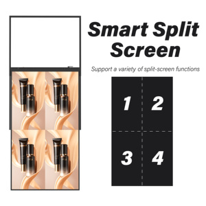จอแสดงผลโฆษณา LCD แบบแขวนหน้าต่าง ขนาด 32 43 55 65 นิ้ว ความละเอียด UHD สองด้าน ความสว่าง 3000nits พร้อม SDK OEM รับประกัน 1 ปี - Product Image 4