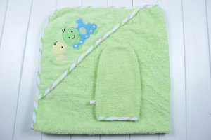 100% cotone cartoon ricamo diversi stili <span class=keywords><strong>bambino</strong></span> incappucciato asciugamano, telo da bagno per bambini <span class=keywords><strong>poncho</strong></span> - Product Image 3