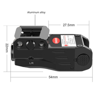 Pointeur laser tactique magnétique rechargeable vert bleu pour la chasse, en aluminium, longue portée, optique télescopique