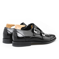 Chaussures plates pour hommes en cuir véritable, style britannique, couleur unie noire, pour la conduite, les occasions formelles, les affaires et les mariages