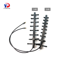 Antena Repetidora Exterior de Largo Alcance Direccional 10dBi 2.4G WiFi Yagi para Comunicación
