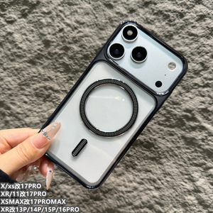 Coque de téléphone ultra-fine anti-chute électroplaquée transparente de haute qualité pour <span class=keywords><strong>iPhone</strong></span> XS/XS Max à <span class=keywords><strong>iPhone</strong></span> 17 Pro/17 Pro Max - Product Image 4