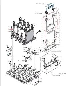 Nouvelle règle Y d'origine Mimaki 1300LC 180 pour JV300-MP-E301100