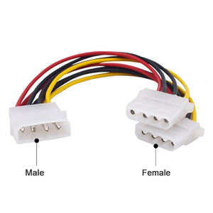 Molex-Stecker Buchse 4P-Anschlusskabel 5,08mm Pitch-Anschluss Computer gehäuse PCB-Stromkabel baum - Product Image 2