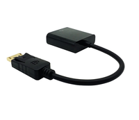 Haute qualité DisplayPort mâle HDTV femelle convertisseur câble DP HDTV adaptateur pour ordinateur projecteur PVC combinaison blindage